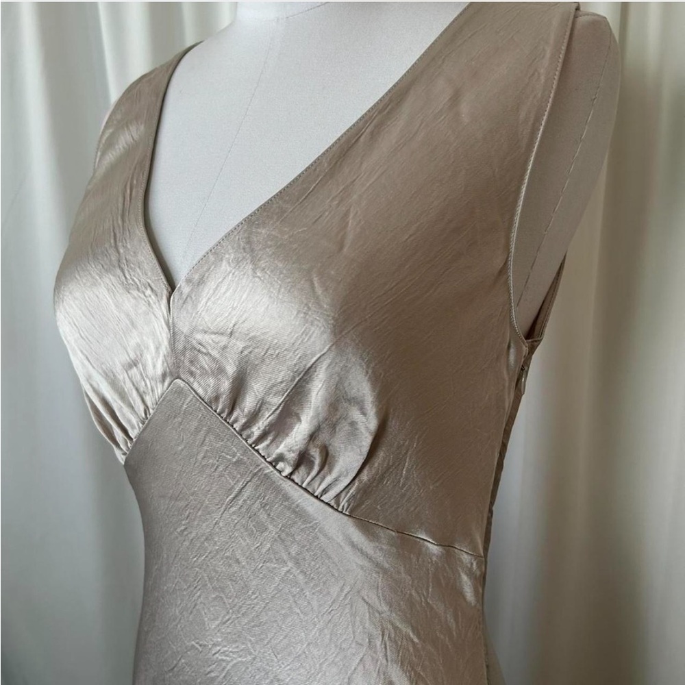 Margaret O ‘Leary Darya Double V Neck Dress Y2K style size small. - Picture 4 of 8